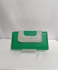 Cartera Mujer Piel Verde