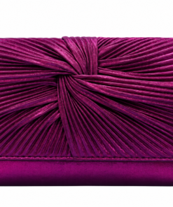 Bolso de fiesta fucsia metalizado