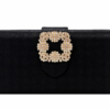 Bolso negro de fiesta con pedrería