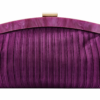 Bolso de fiesta morado plisado
