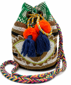 Bolso estilo bombonera verde